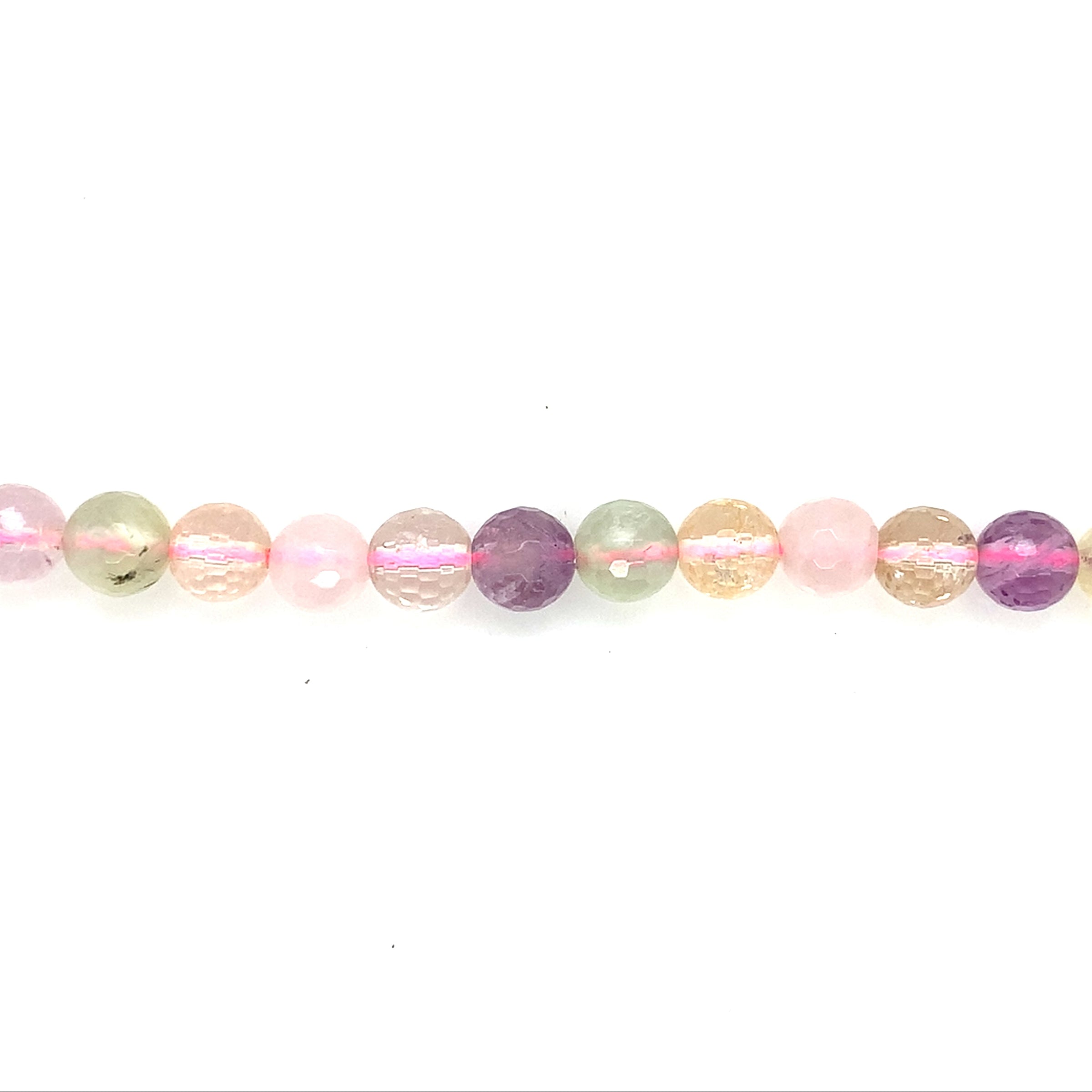 Multicolor Faceted Quartz Beads