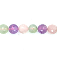 Multicolor Faceted Quartz Beads