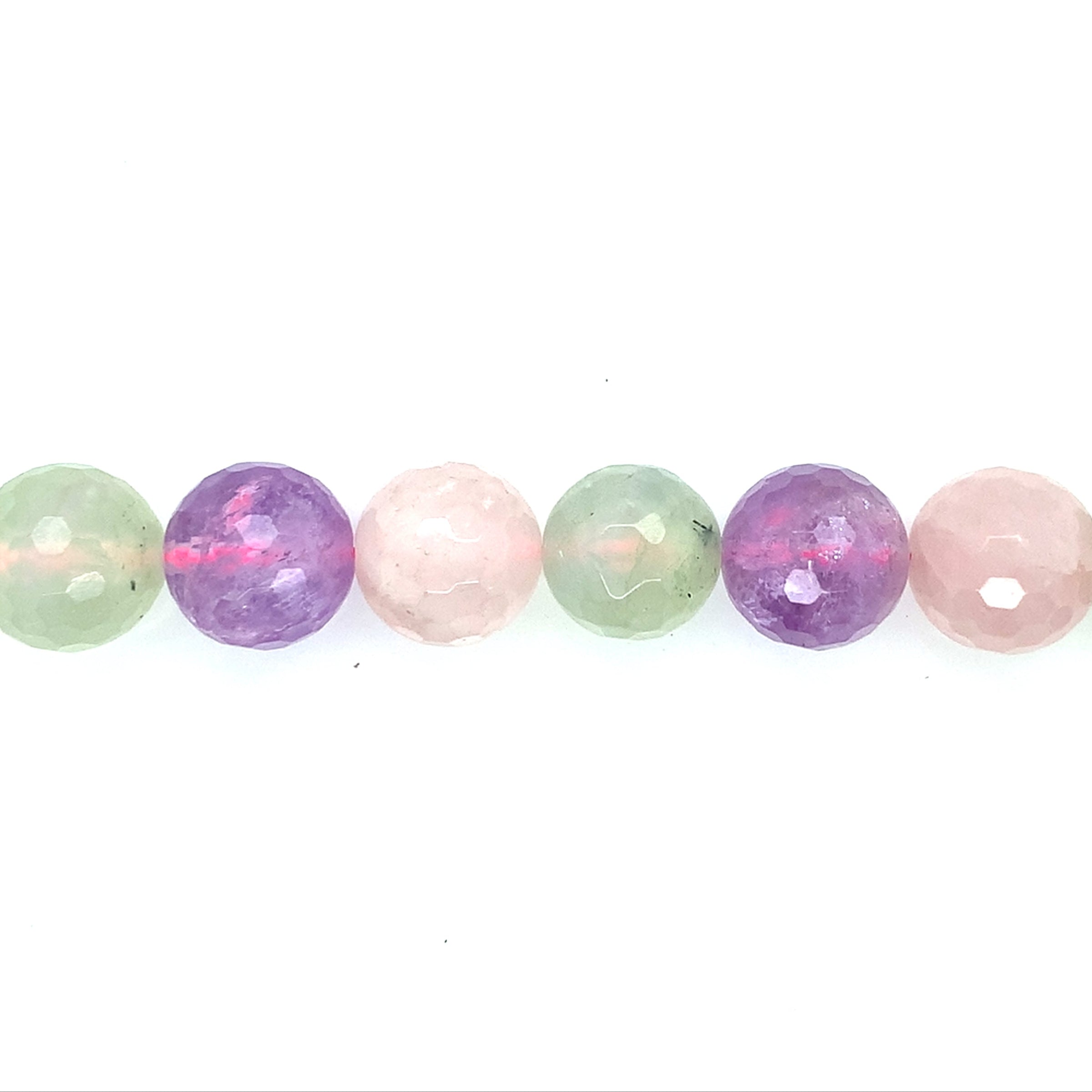 Multicolor Faceted Quartz Beads