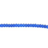 Blue Jade Faceted Rondelle Beads