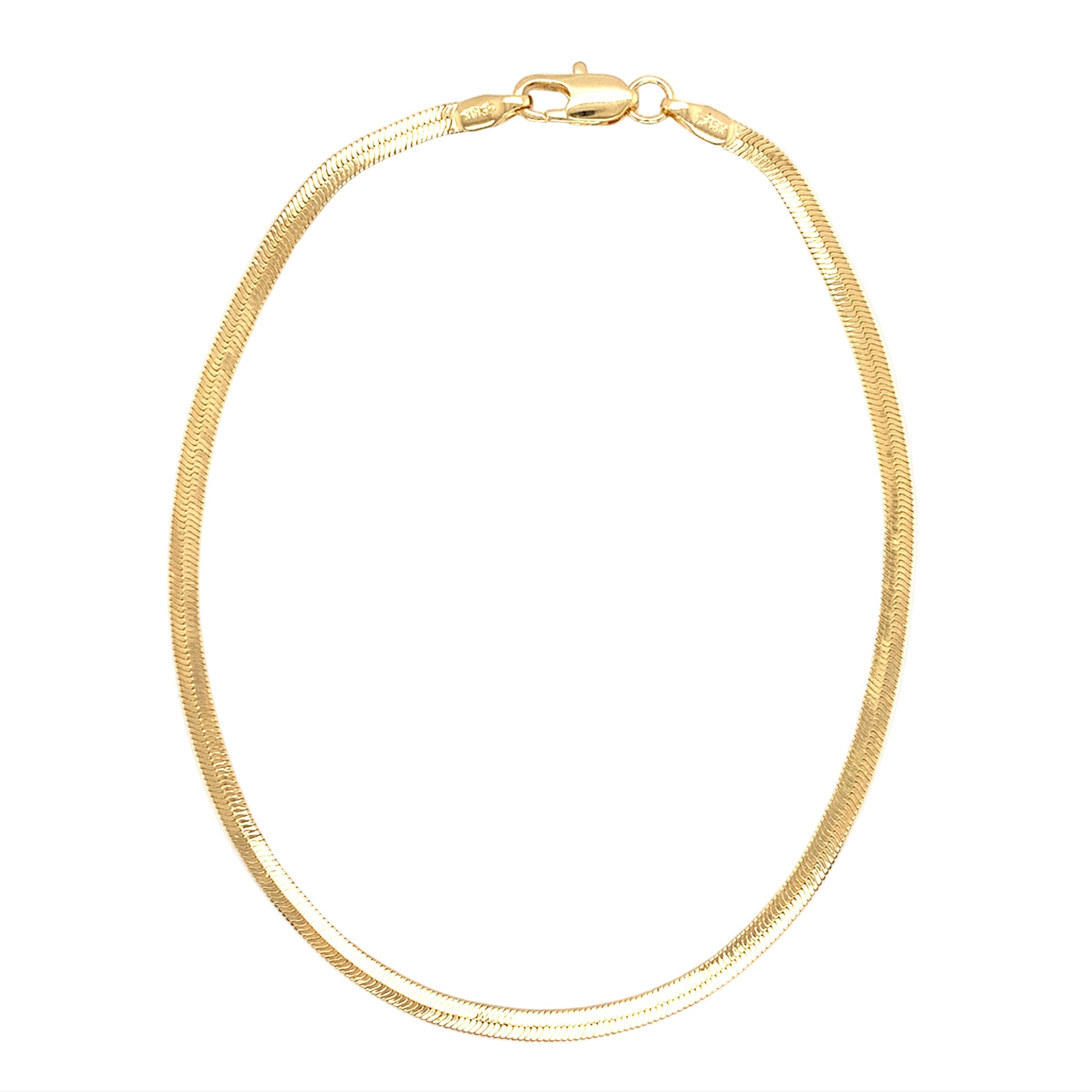 3mm Herringbone Anklet