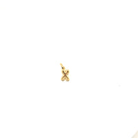 Bubble Letter Charm 12mm - Gold Filled