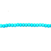 Teal Synthetic Turquoise Rondelle Beads