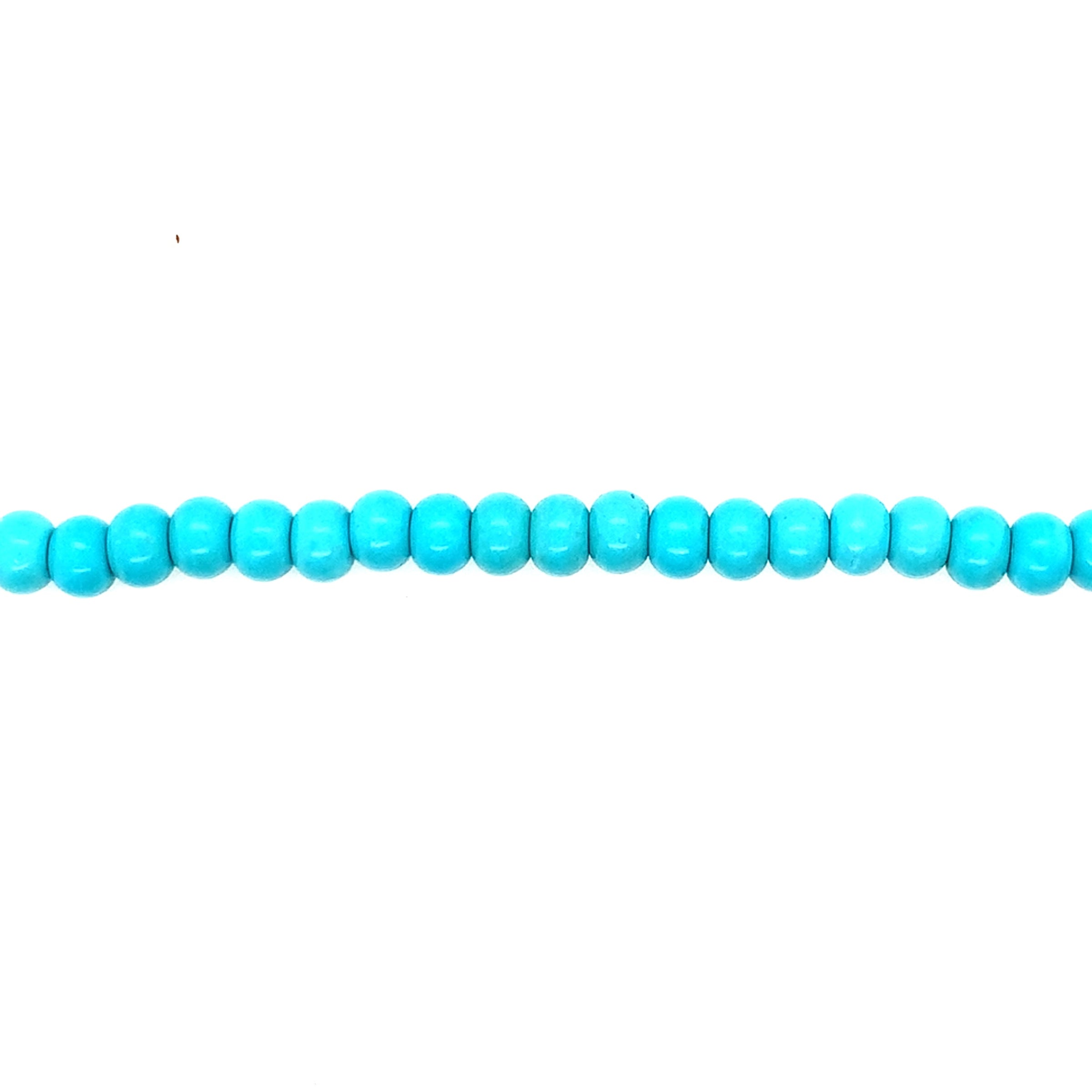 Teal Synthetic Turquoise Rondelle Beads