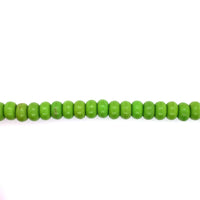 Green Synthetic Turquoise Rondelle Beads