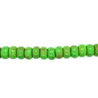 Green Synthetic Turquoise Rondelle Beads