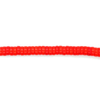Orange Synthetic Turquoise Rondelle Beads