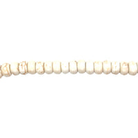 Off-White Synthetic Turquoise Rondelle Beads