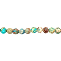 Light Green Marble Imperial Jasper Beads
