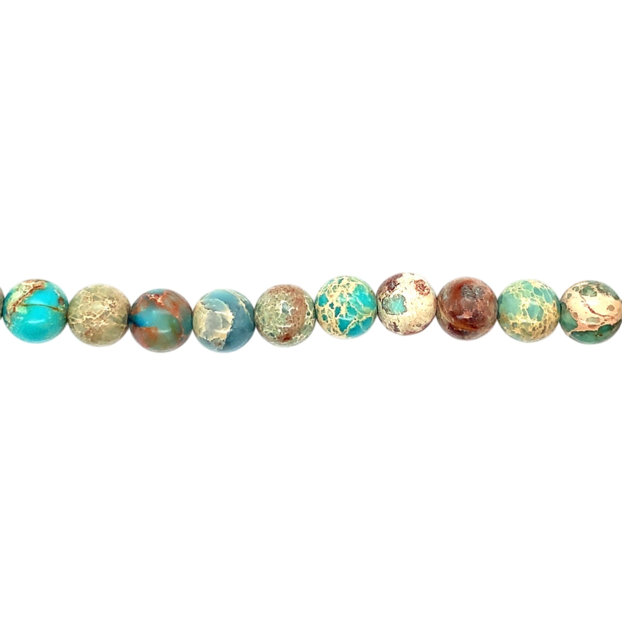 Light Green Marble Imperial Jasper Beads