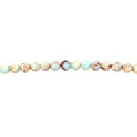Arctic Blue Impression Jasper Beads