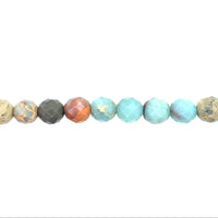 Arctic Green Imperial Jasper Faceted Beads