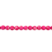 Magenta Impression Jasper Beads