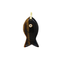 Fish Gemstone CZ Charm