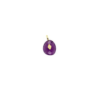 Teardrop Gemstone CZ Charm