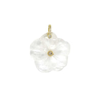 Flower Gemstone CZ Charm