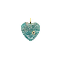 Heart Gemstone CZ Pendant