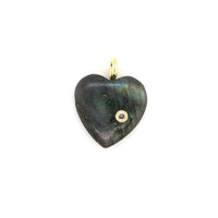 Heart Gemstone CZ Pendant