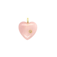 Heart Gemstone CZ Pendant