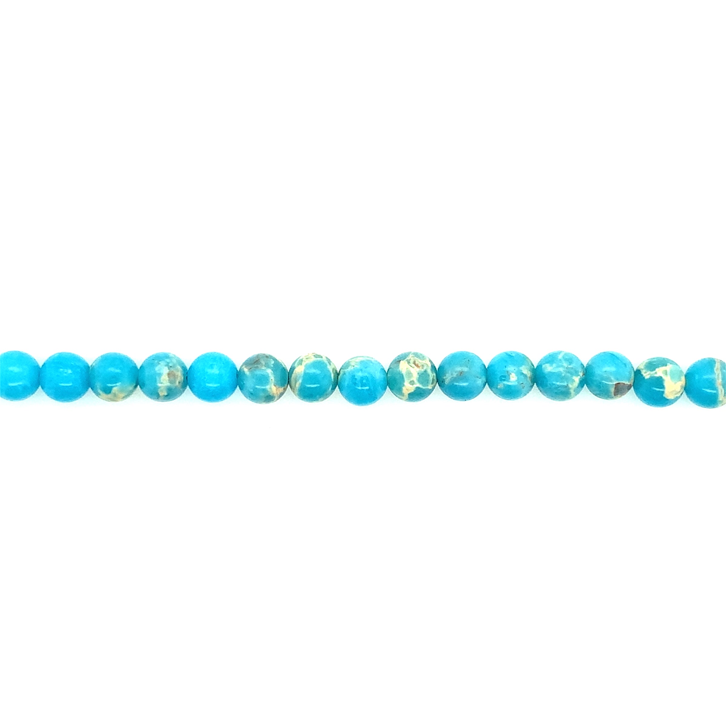 Bimini Blue Impression Jasper Beads