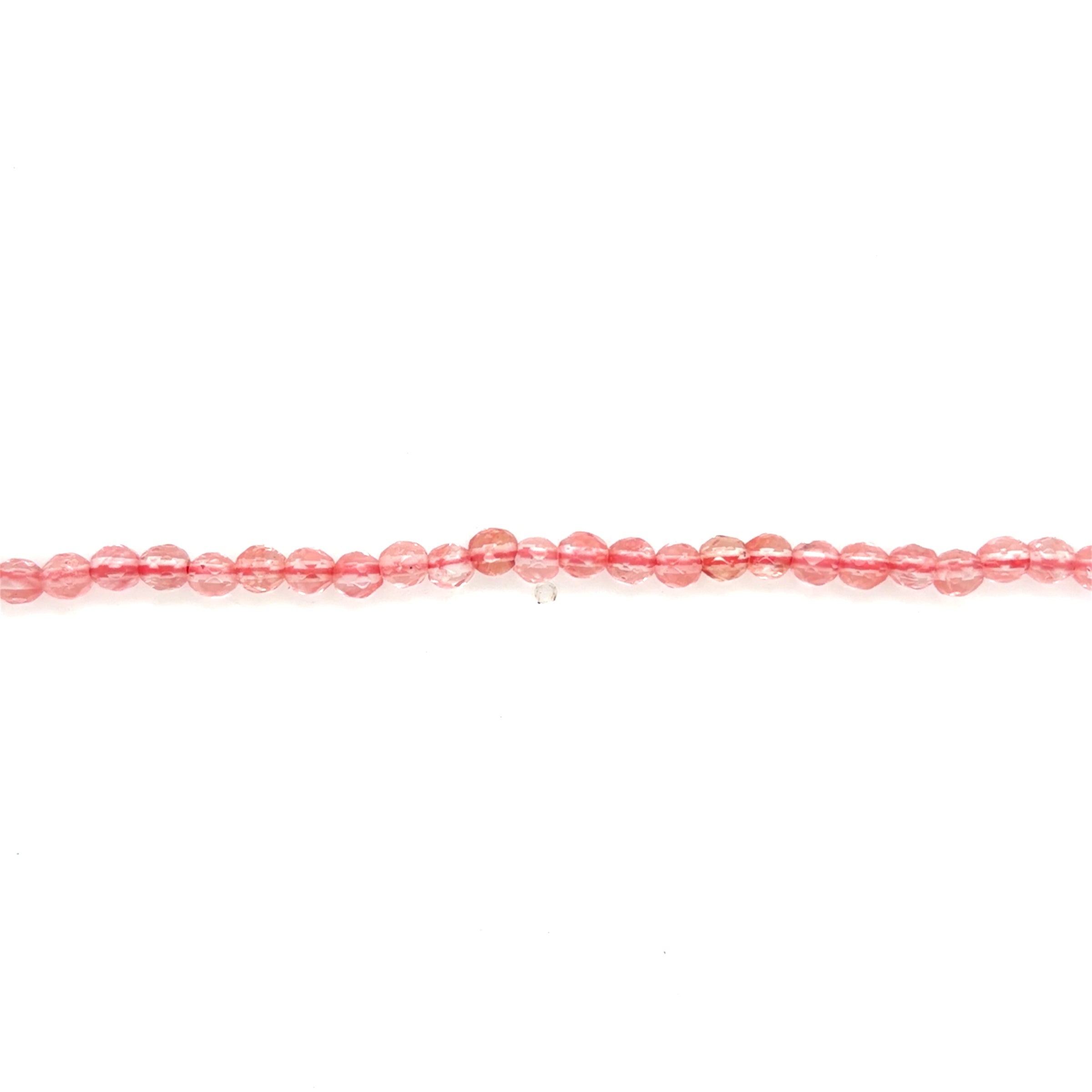 Cherry Quartz Faceted Beads