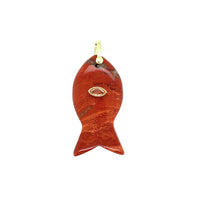 Fish Gemstone CZ Charm