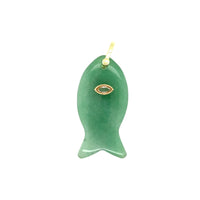 Fish Gemstone CZ Charm