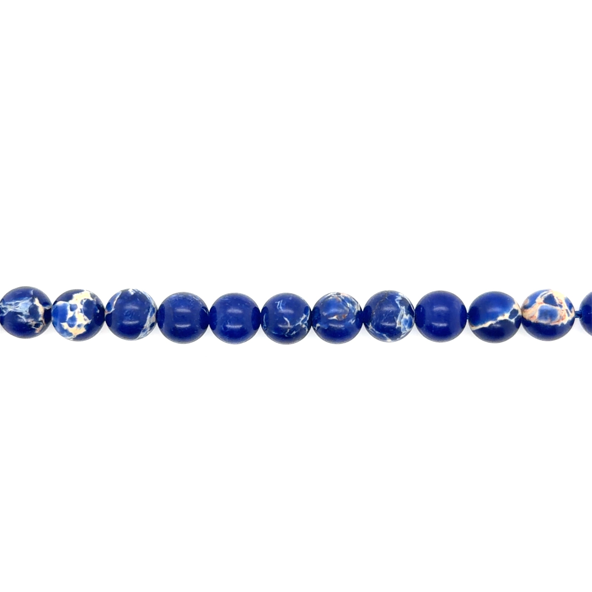 Blue Impression Jasper Beads