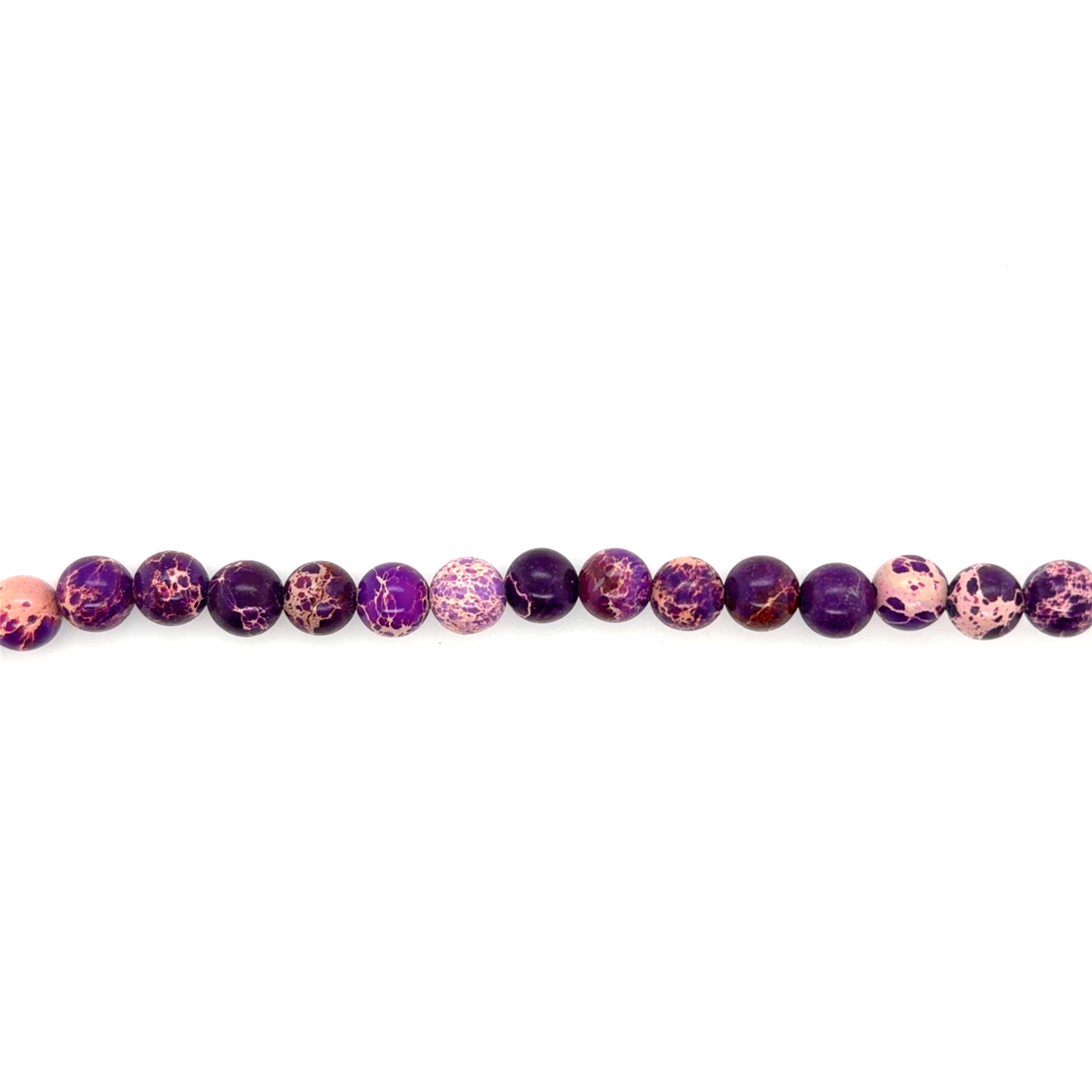 Purple Impression Jasper Beads