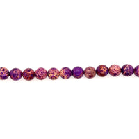 Purple Impression Jasper Beads