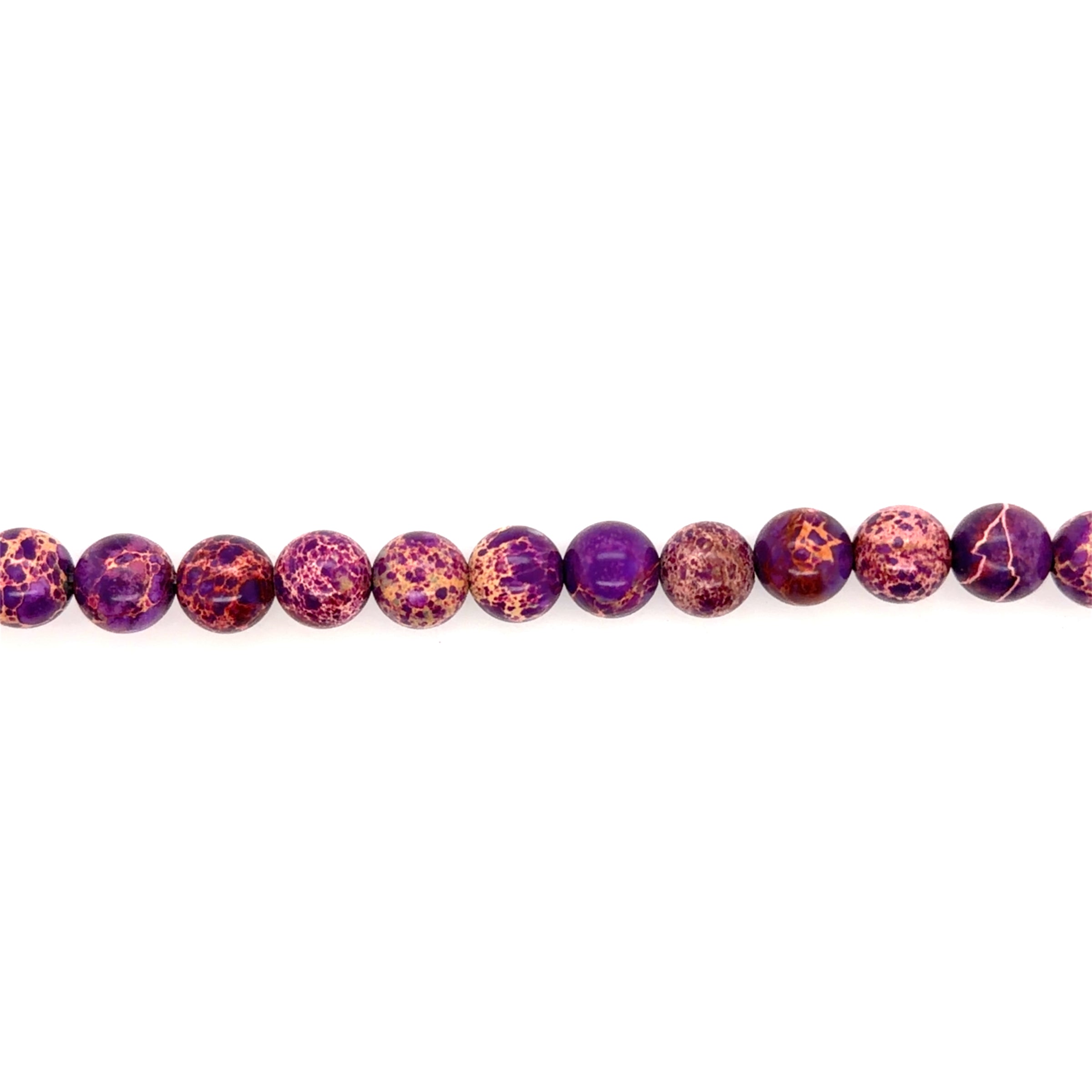 Purple Impression Jasper Beads