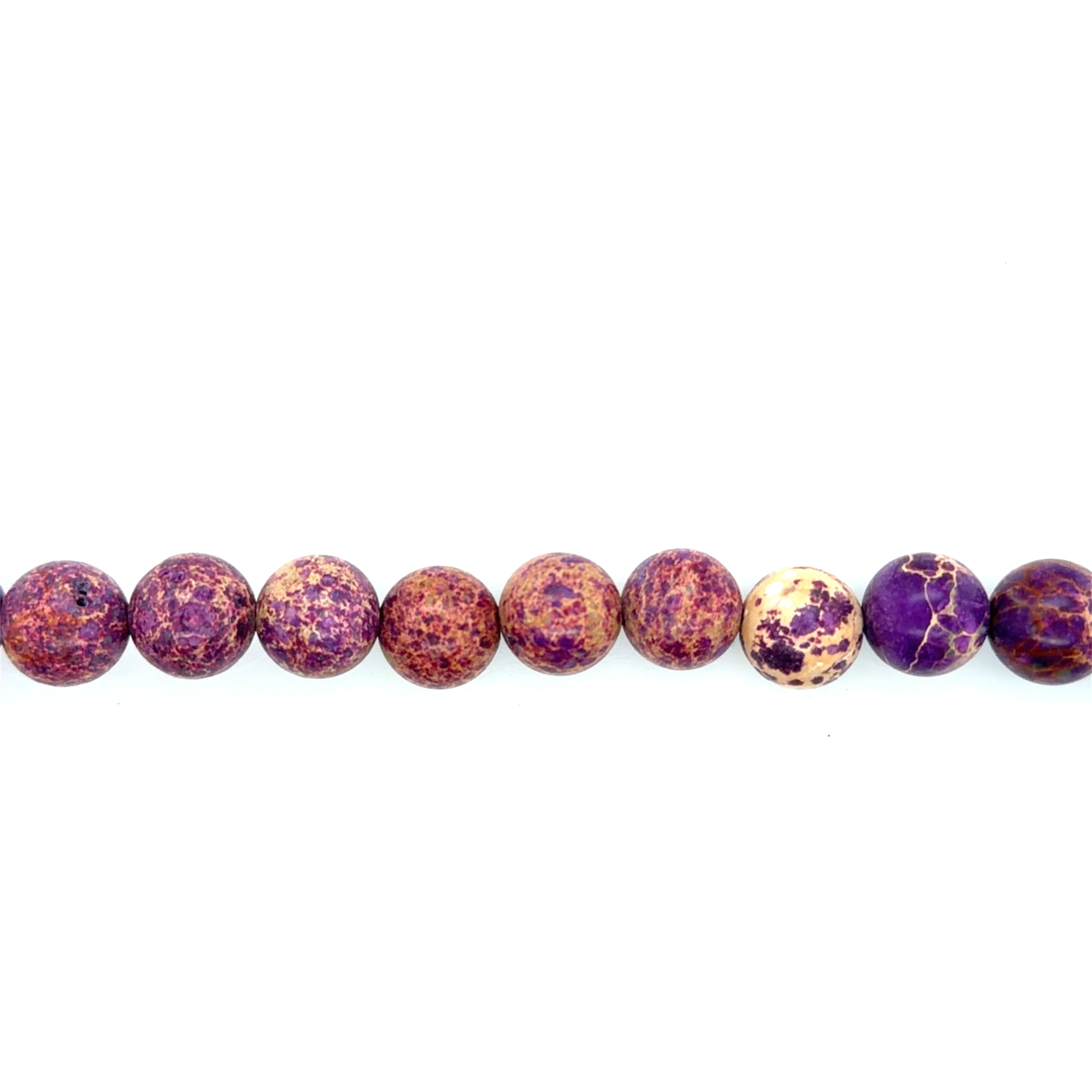 Purple Impression Jasper Beads