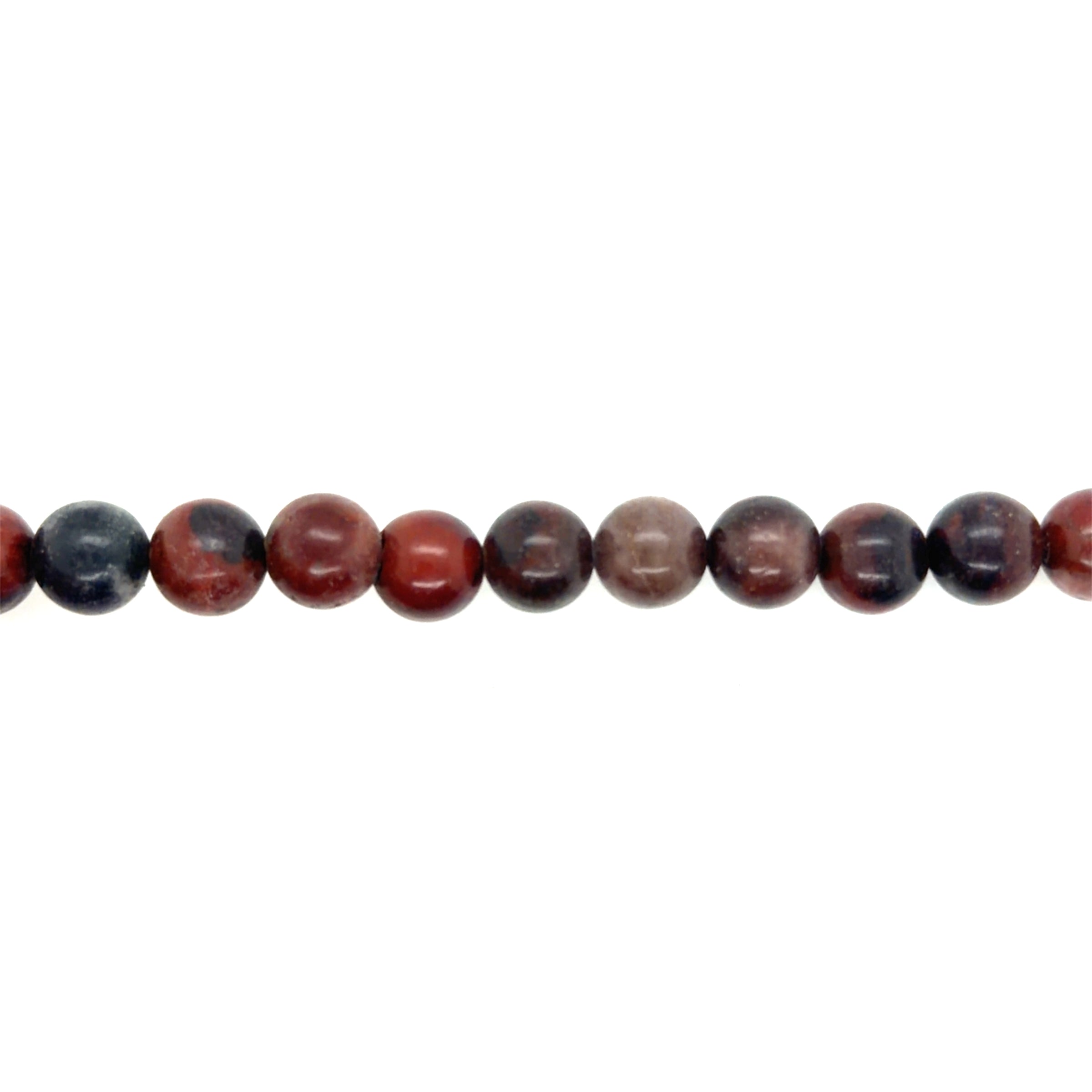 Red Picture Jasper Beads