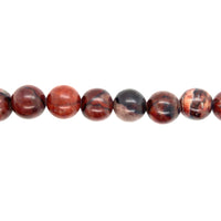 Red Picture Jasper Beads