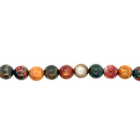 Red Picasso Jasper Beads