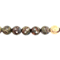 Brown Agate Faceted Beads