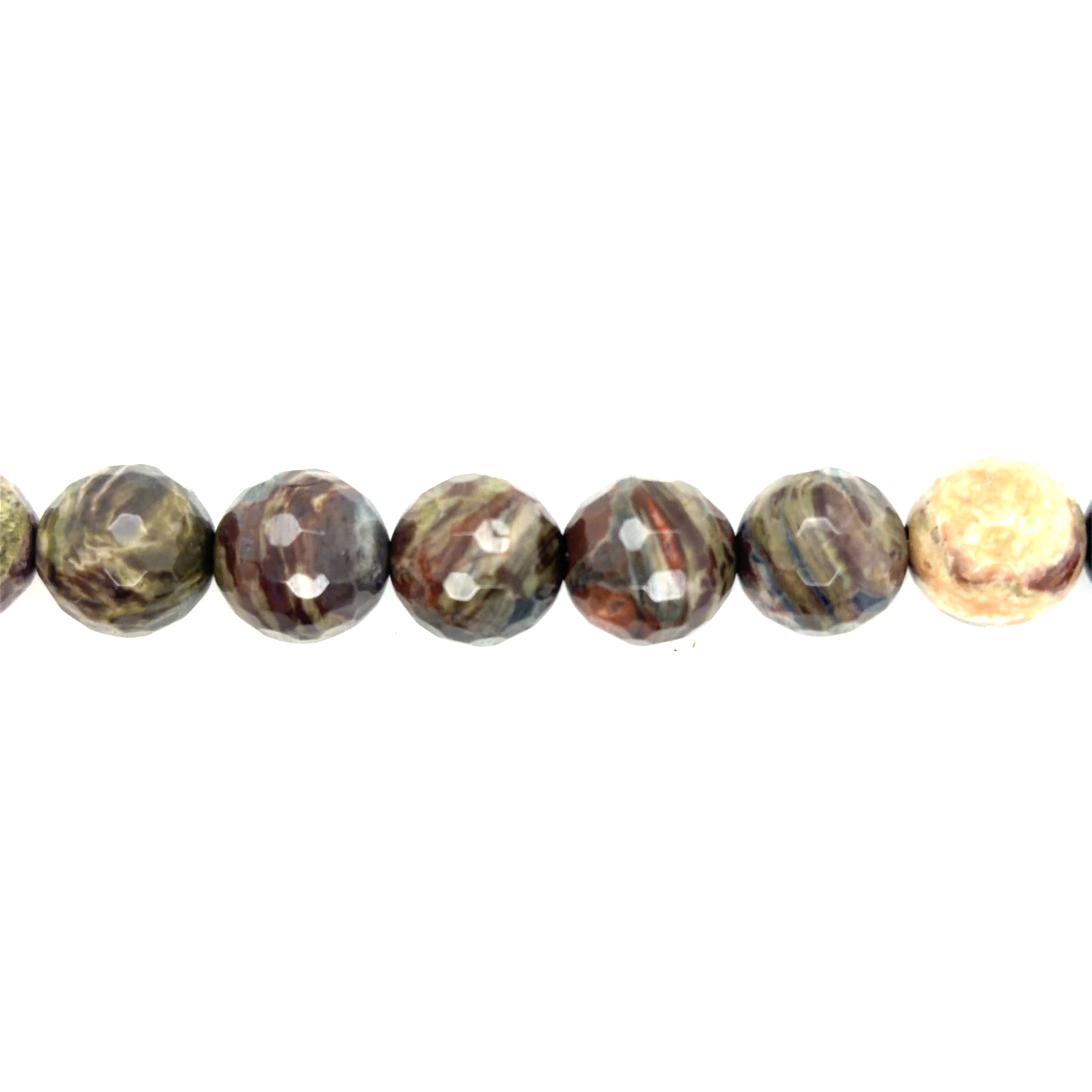 Brown Agate Faceted Beads