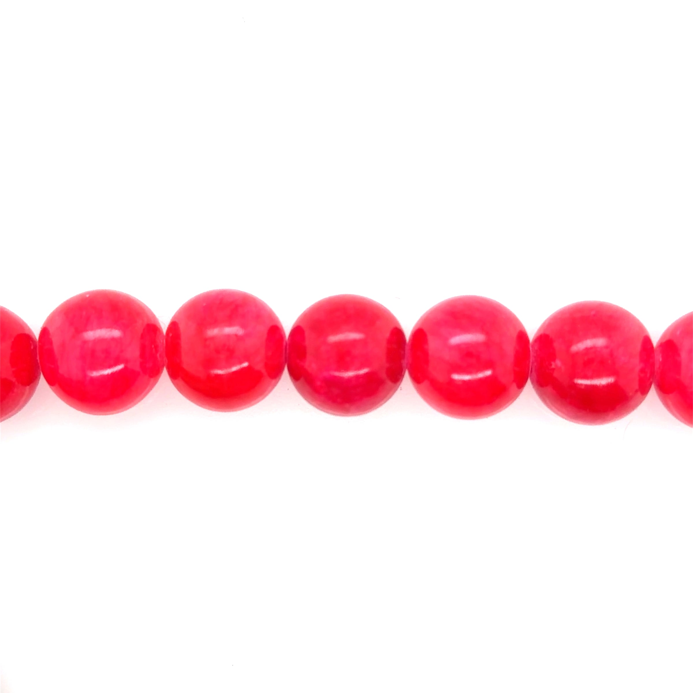 Pink Punch Mashan Jade Beads