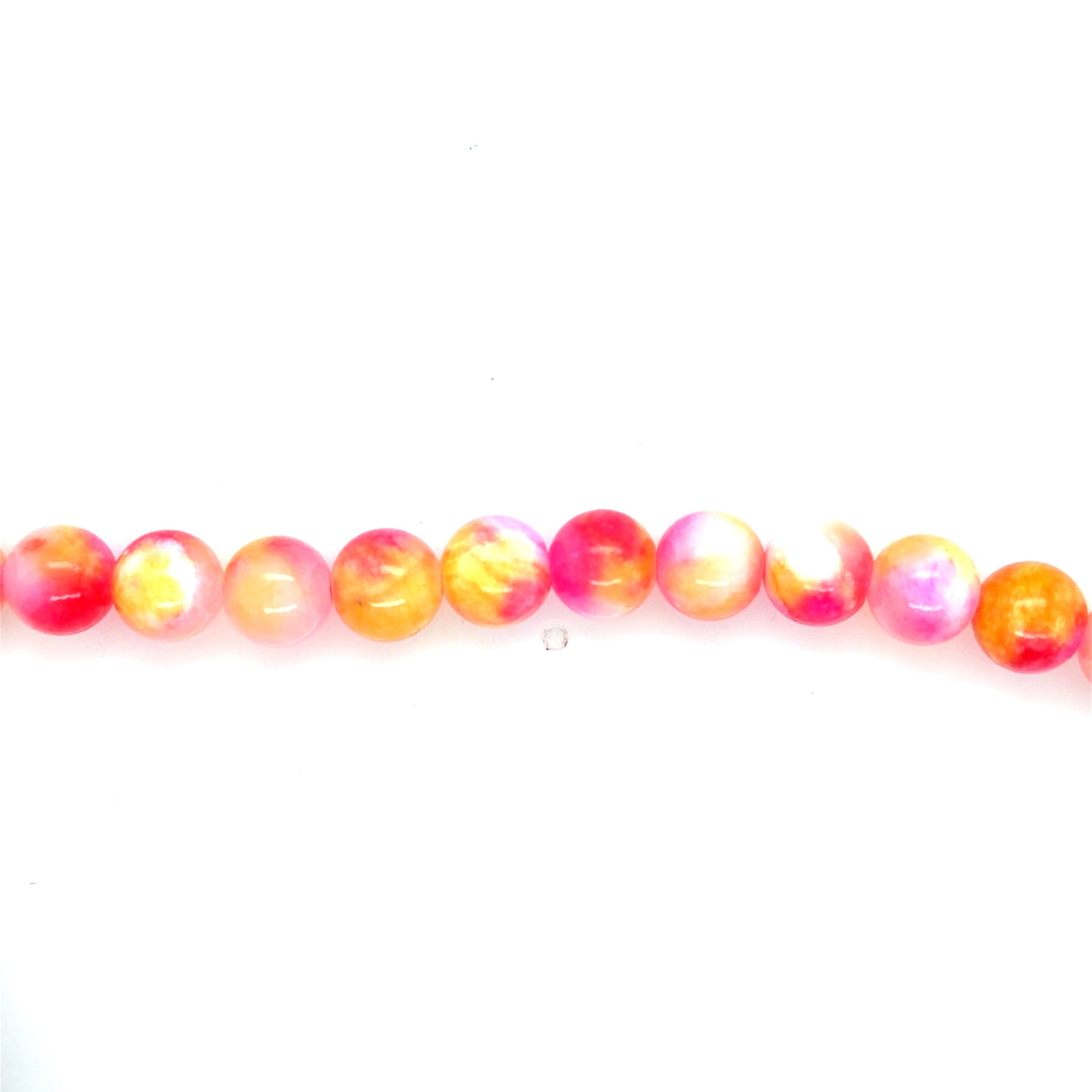 Pink Melody Mashan Jade Beads