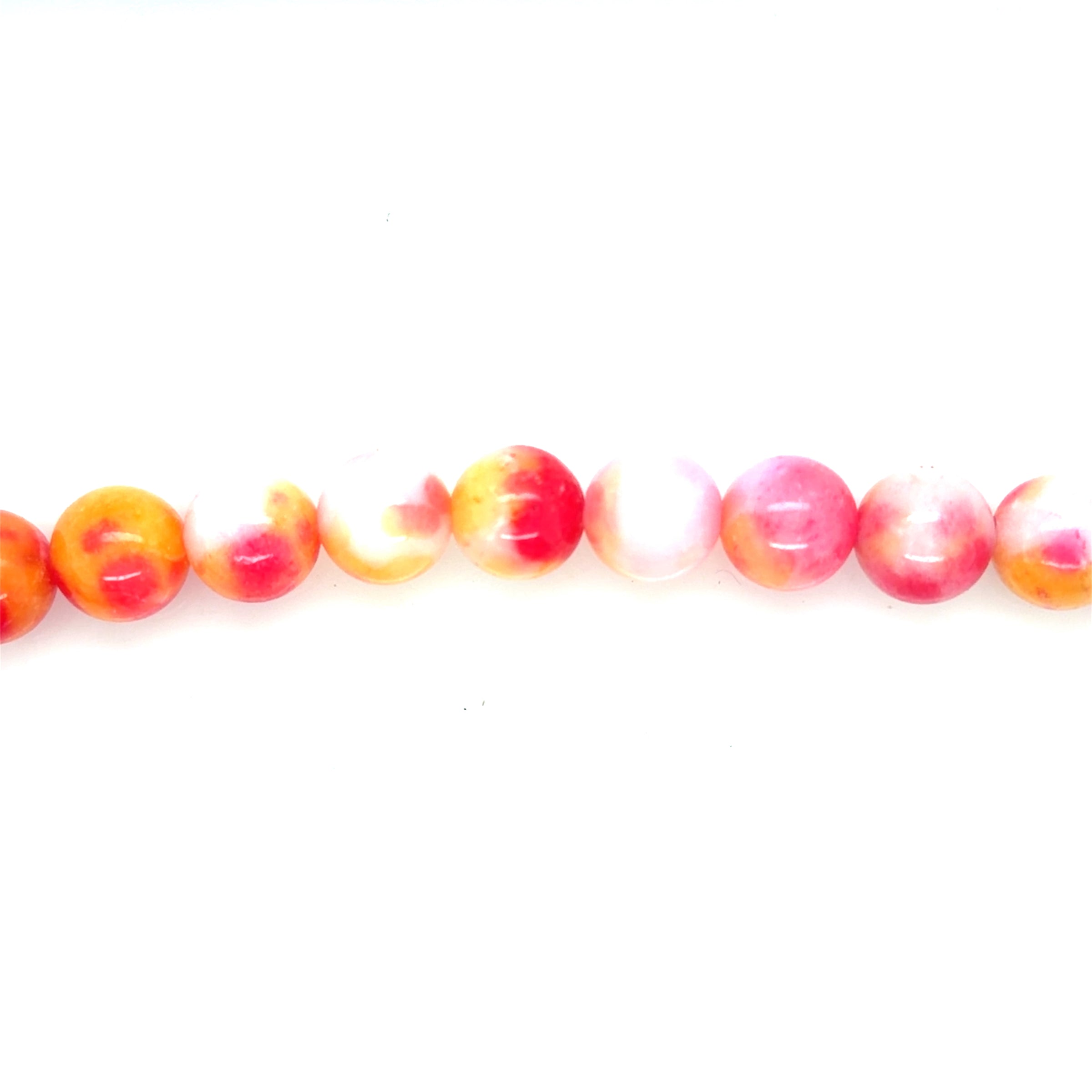 Pink Melody Mashan Jade Beads