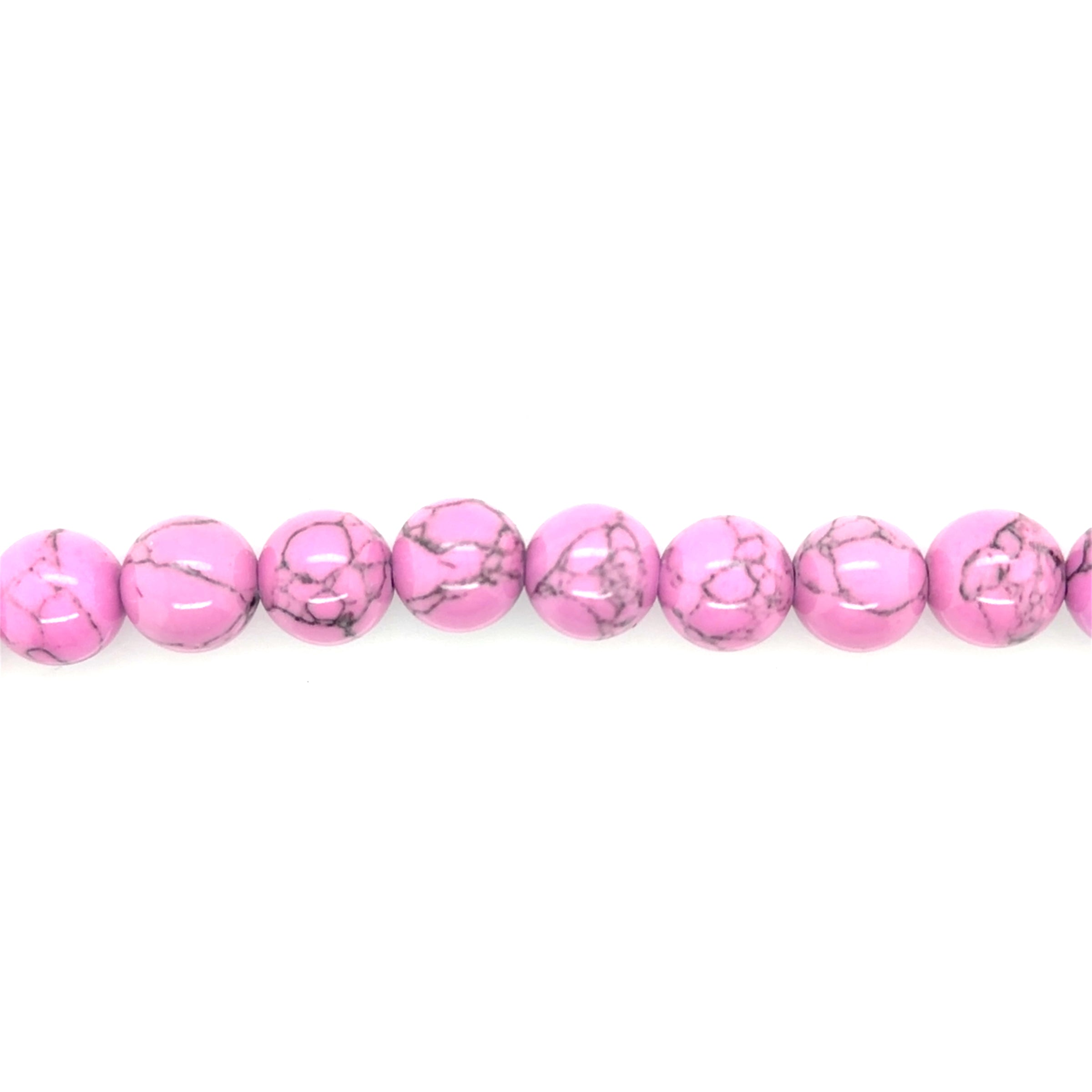 Taffy Marble Synthetic Turquoise Beads