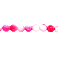 Bubble Gum Pink Mashan Jade Beads