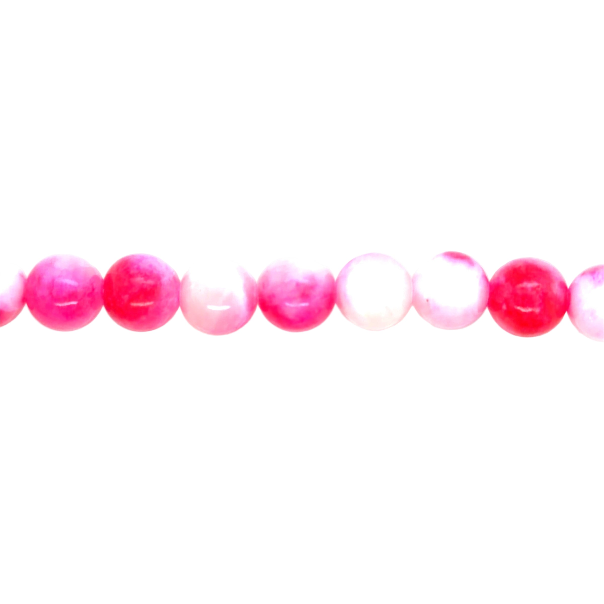 Bubble Gum Pink Mashan Jade Beads