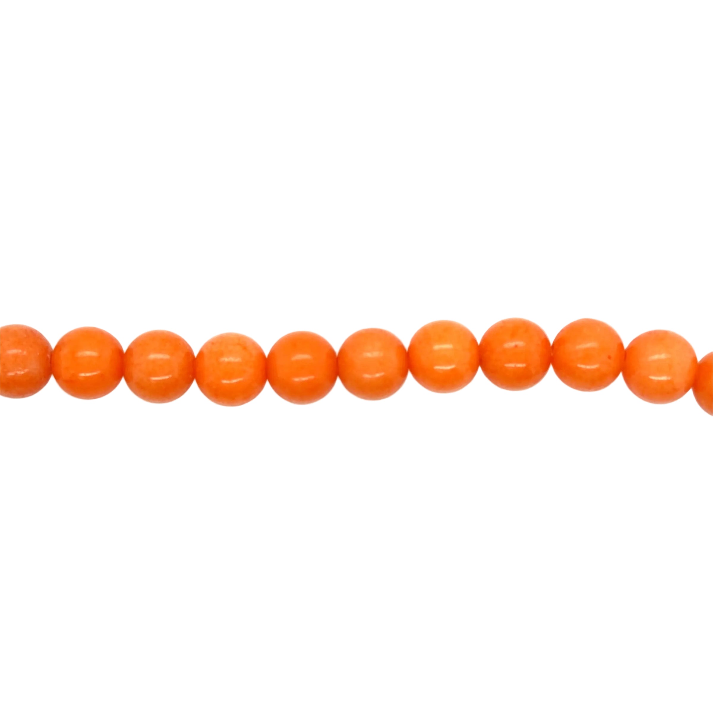 Salamander Orange Mashan Jade Beads