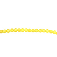 Transparent Yellow Jade Beads