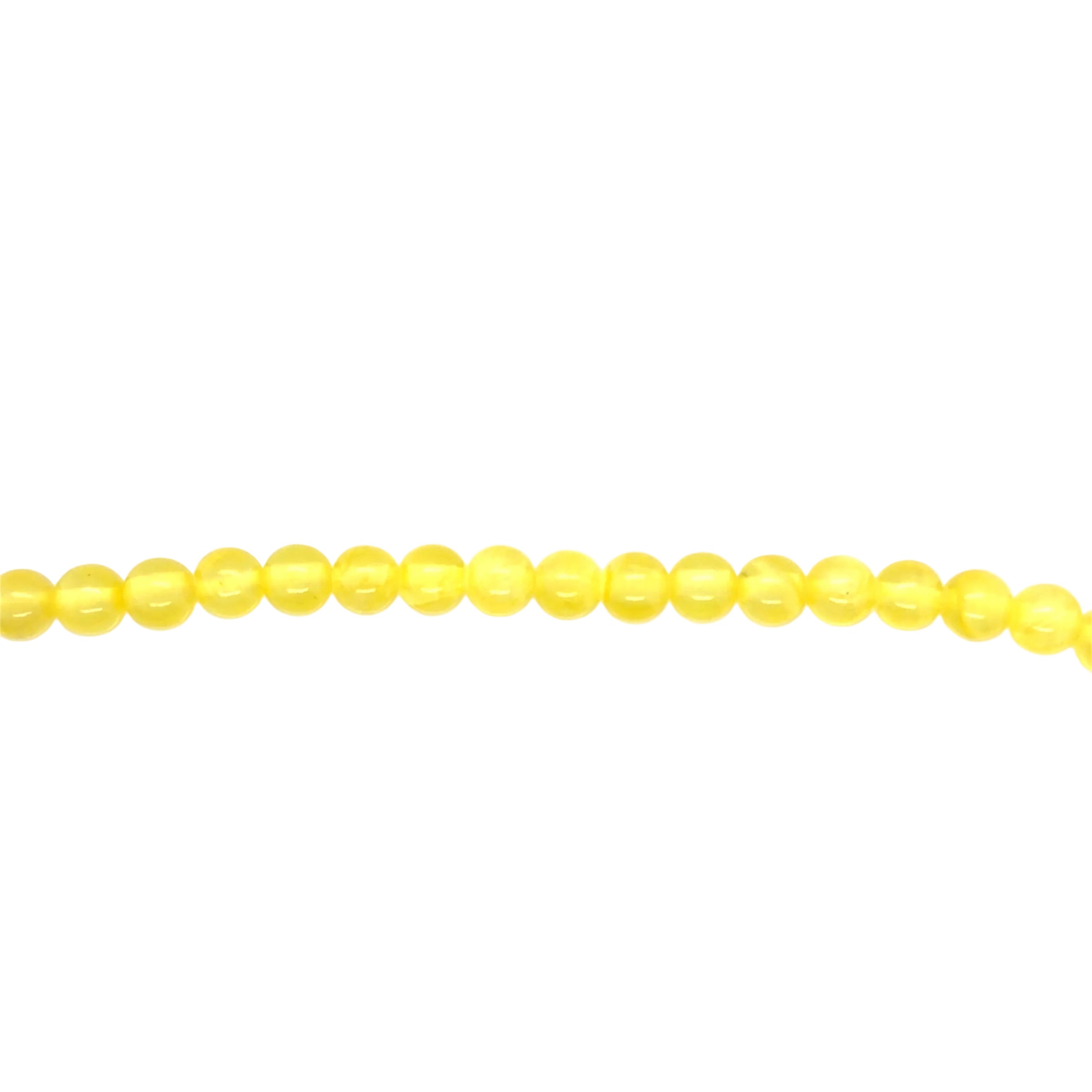 Transparent Yellow Jade Beads