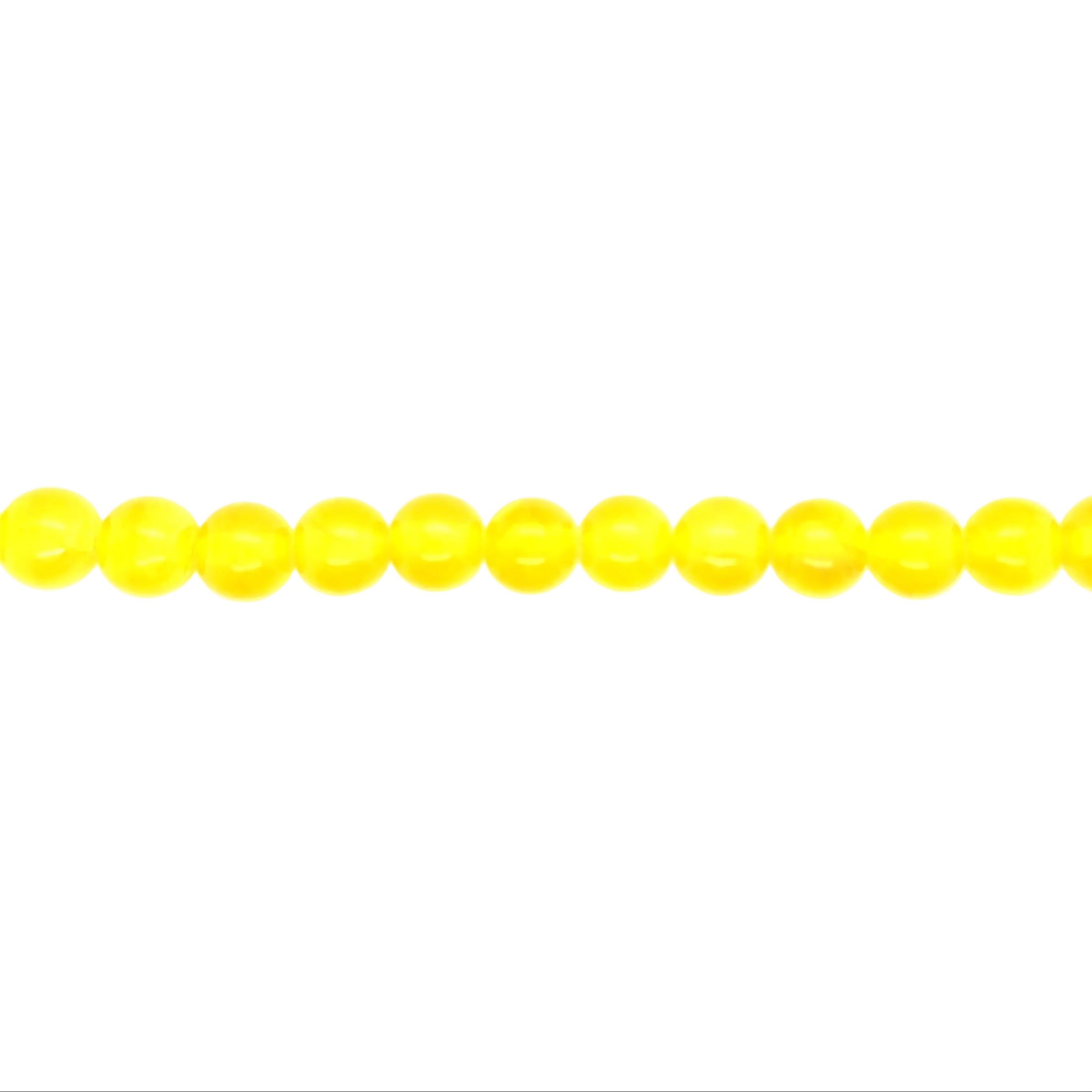 Transparent Yellow Jade Beads