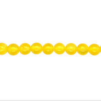 Transparent Yellow Jade Beads
