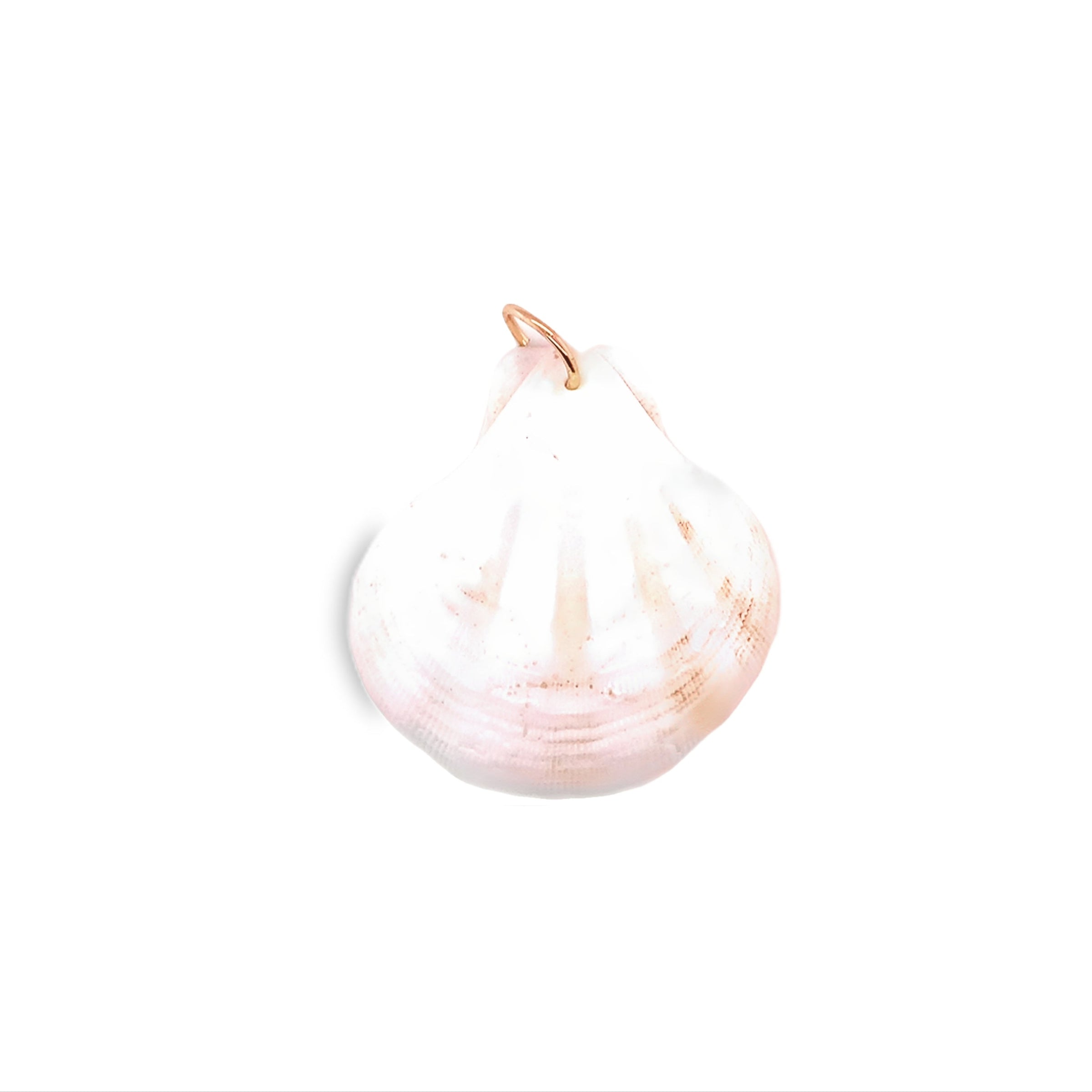 White Shell Charm with Jump Ring