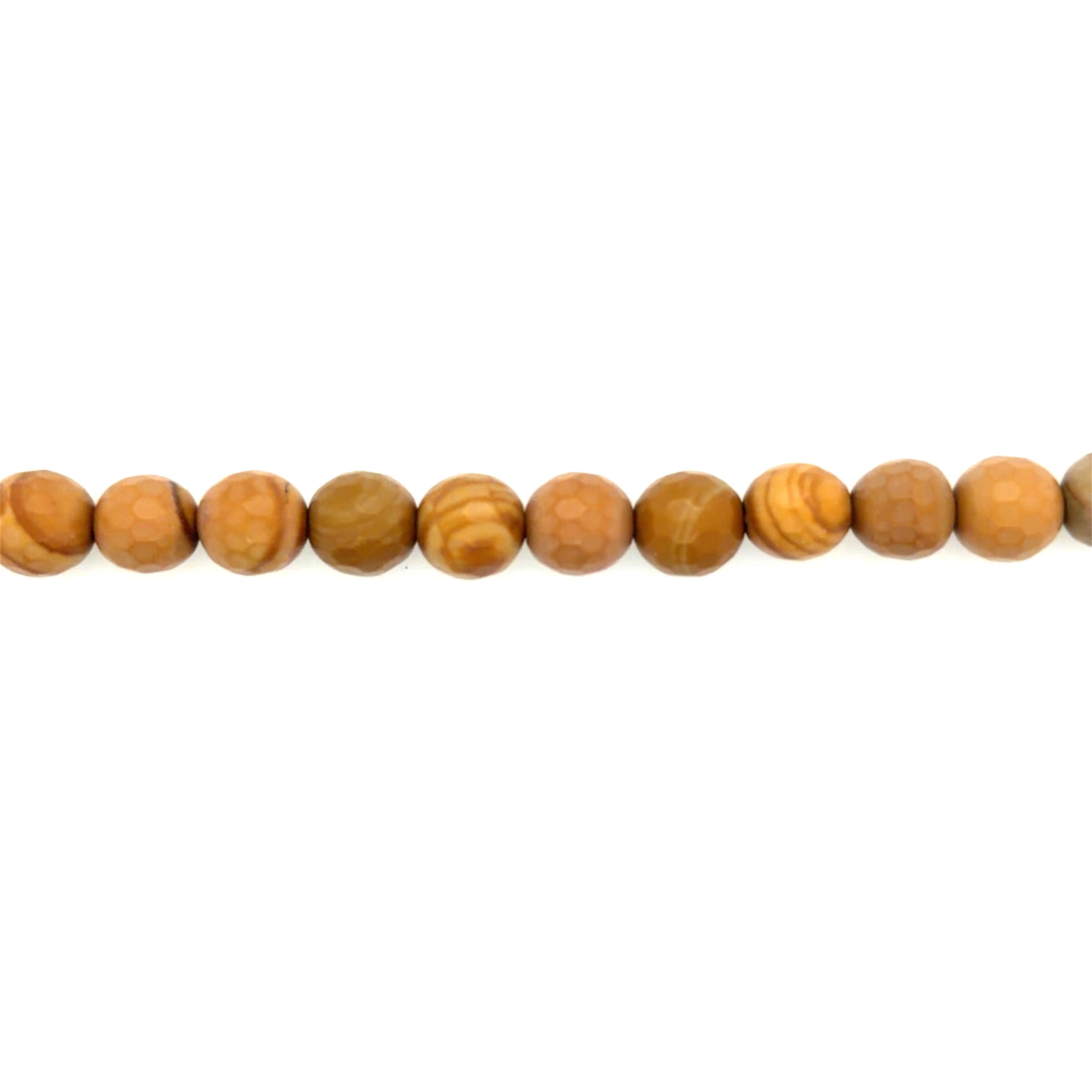 Wooden Jasper Faceted Beads 8mm